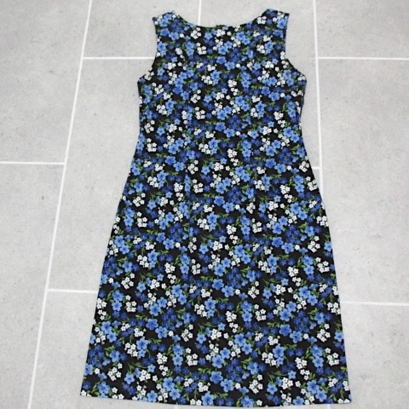 90s Cotton Sheath Dress, Size 12 - Picture 5 of 8